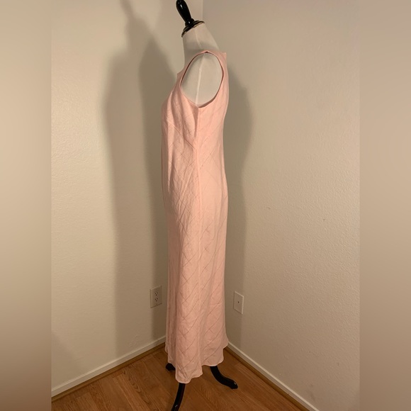 NWT Nikki Valenti Pink Linen Lined Dress - Size 12 - Picture 3 of 6
